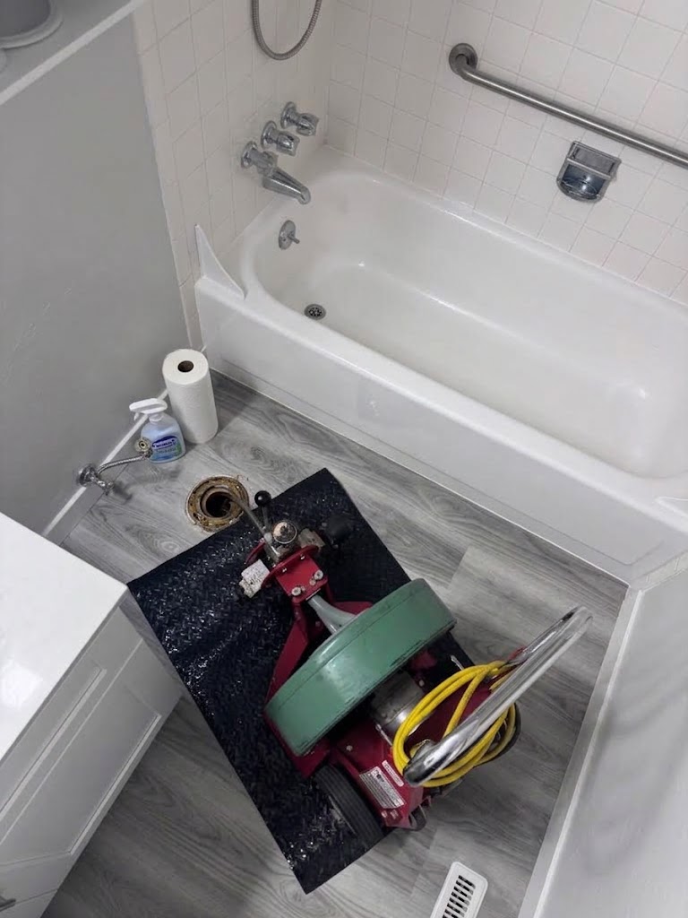 GMP Plumbing bathroom drain cleaning