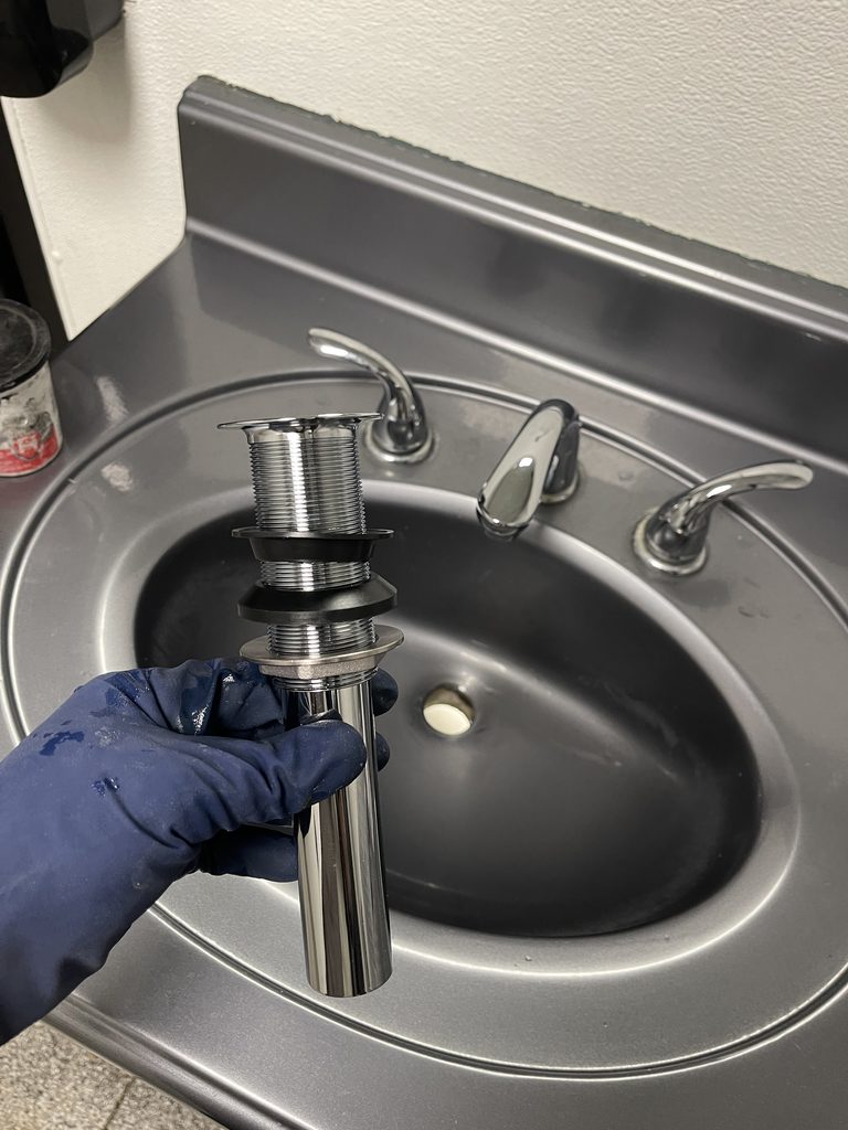 GMP Plumbing bathroom sink and faucet installation